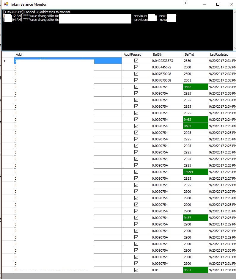 Eth balance TNT monitor screenshot