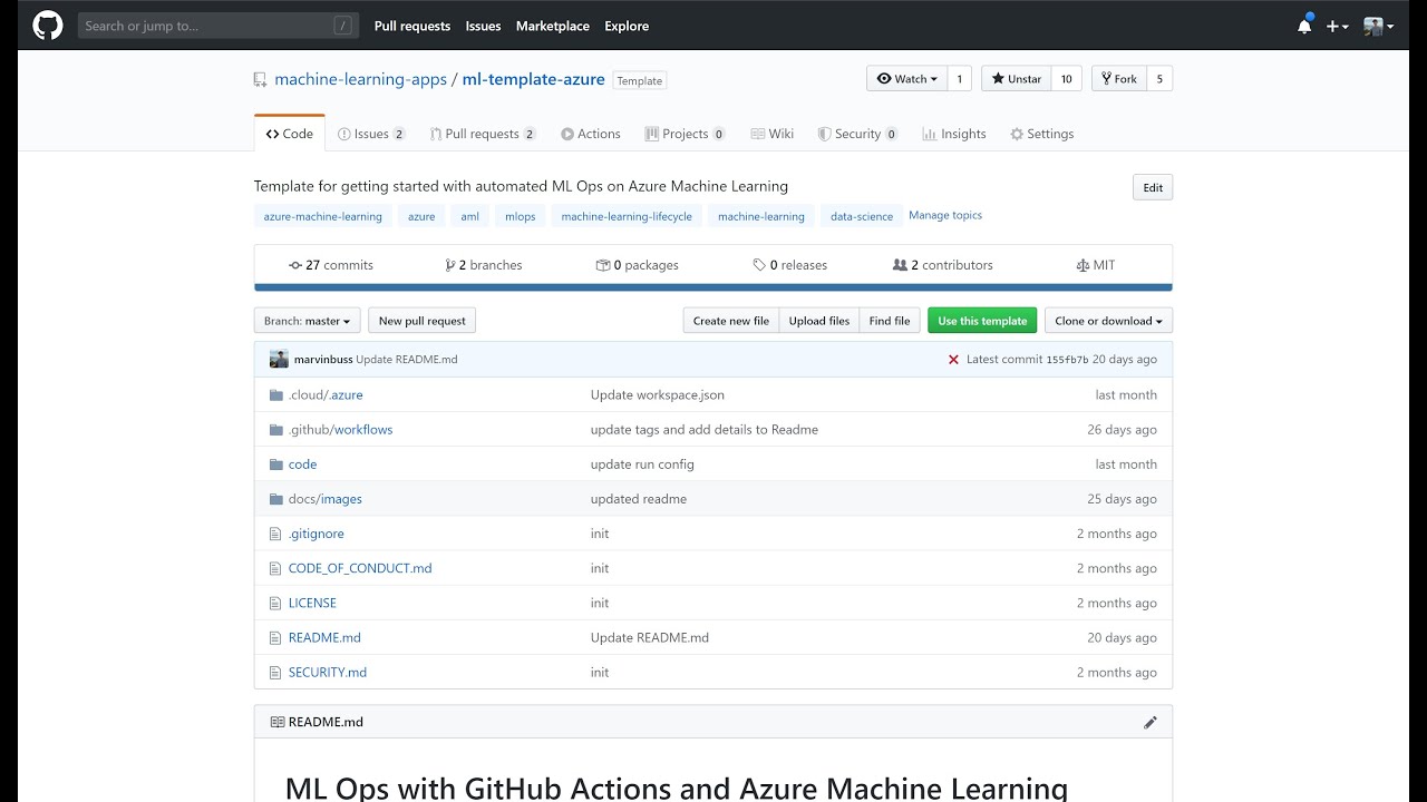Azure Machine Learning GitHub Actions - Setup Guide