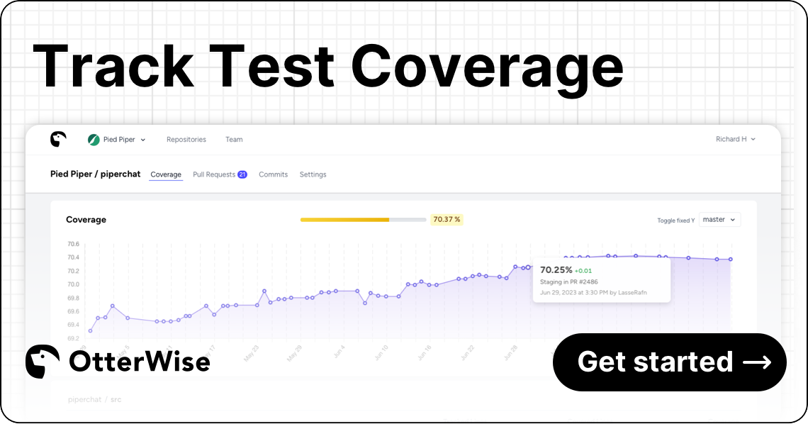 OtterWise Code Coverage reporting