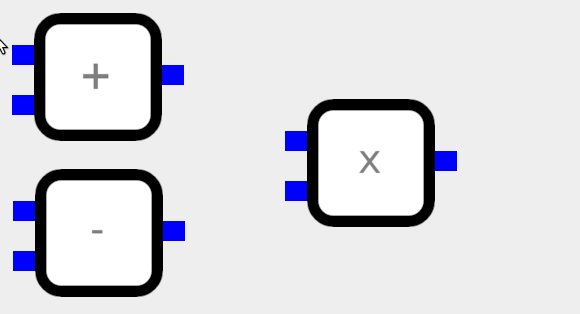 Connecting blocks example