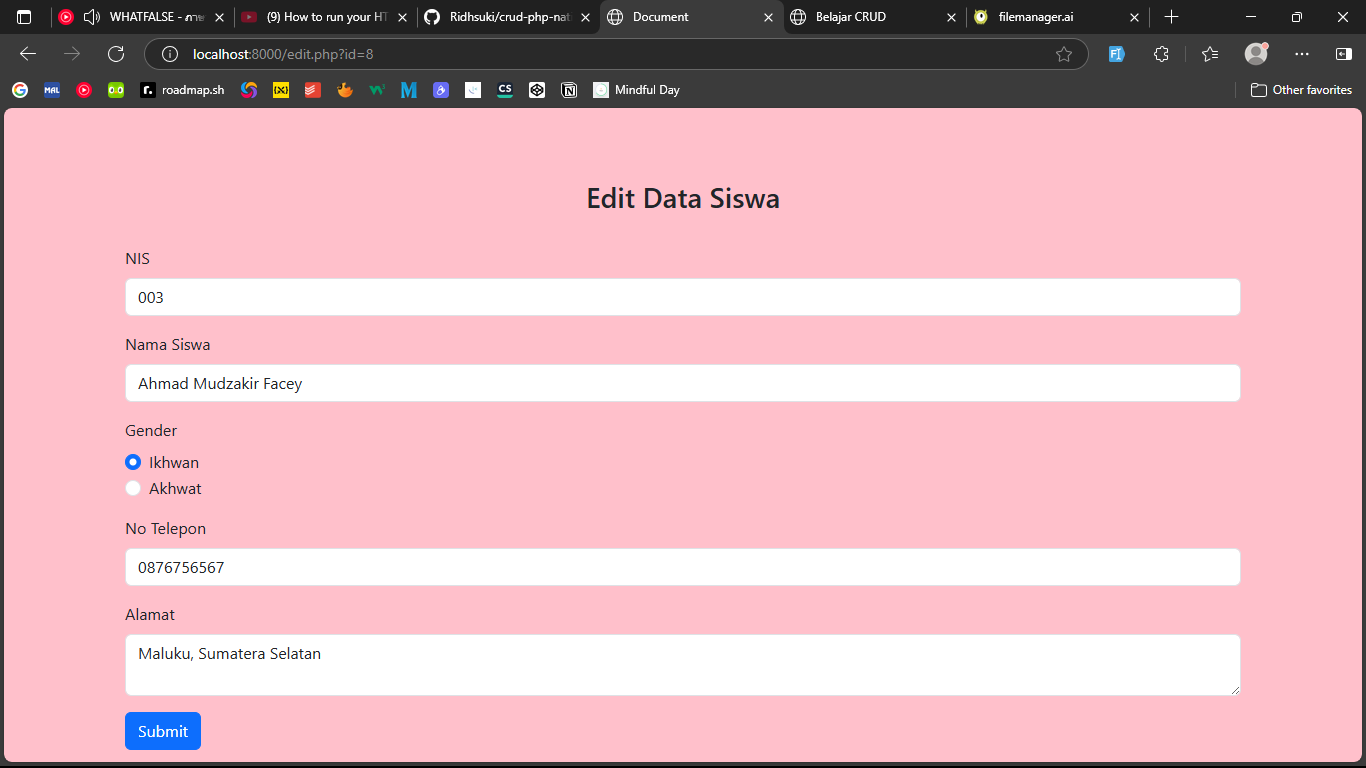 GitHub - Ridhsuki/crud-php-native: 🐘PHP Native CRUD project to manage ...