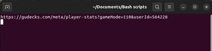 Script output after a match has started