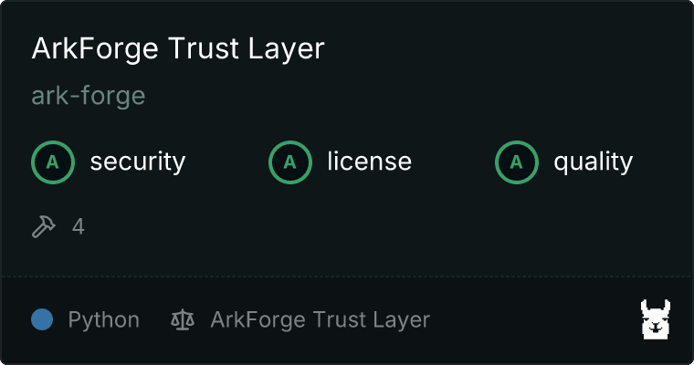 ArkForge Trust Layer MCP server
