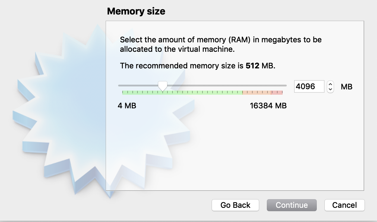 Setear la configuración de memoria