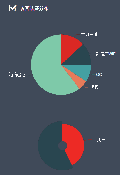 访客认证分布