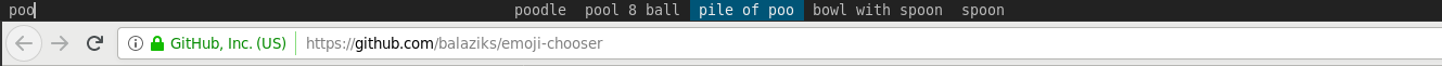 emoji-chooser in action