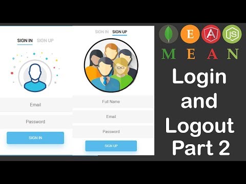 Video Tutorial for MEAN Stack Login and Logout