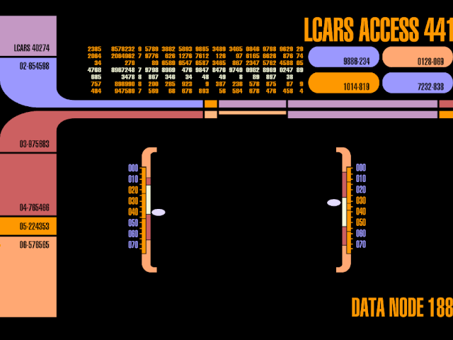 Star Trek LCARS Interface