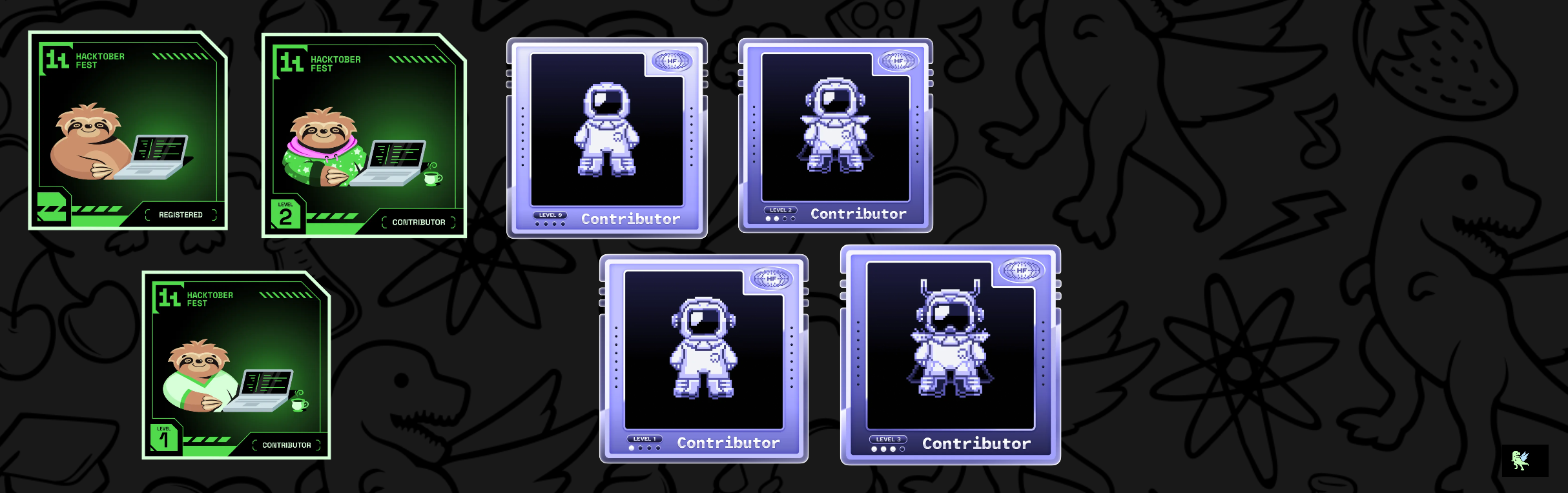 An image of @arturwood's Holopin badges, which is a link to view their full Holopin profile