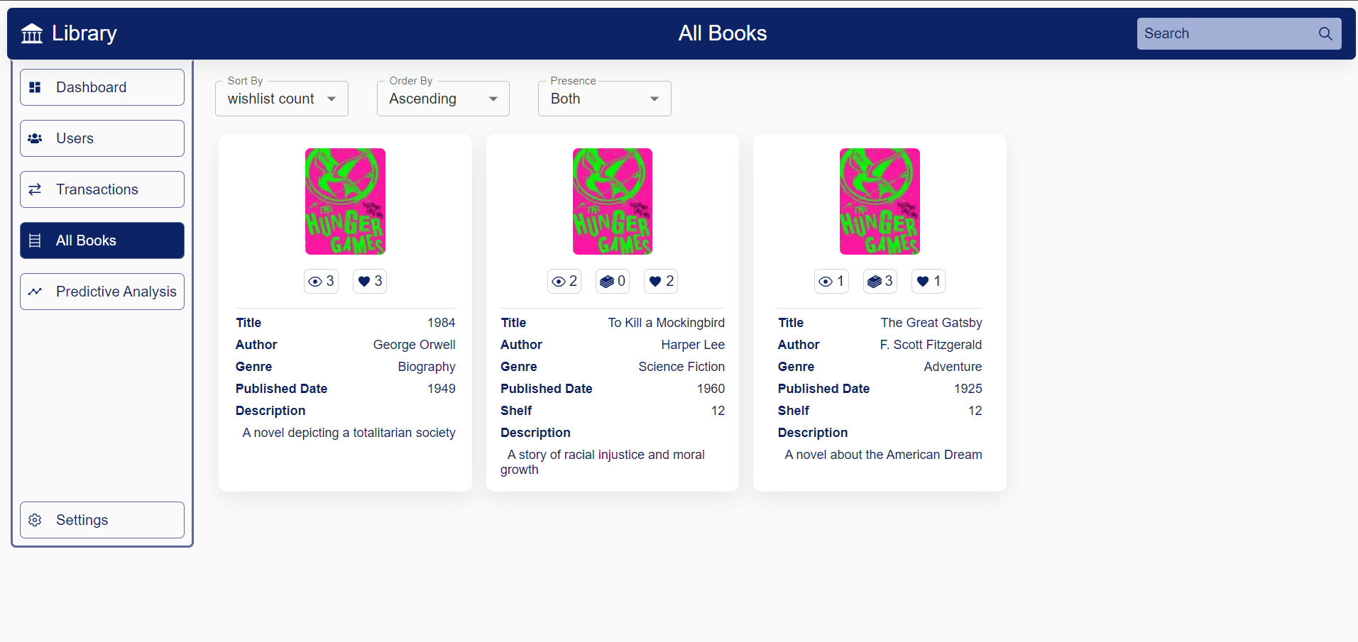 Library Management System - Books