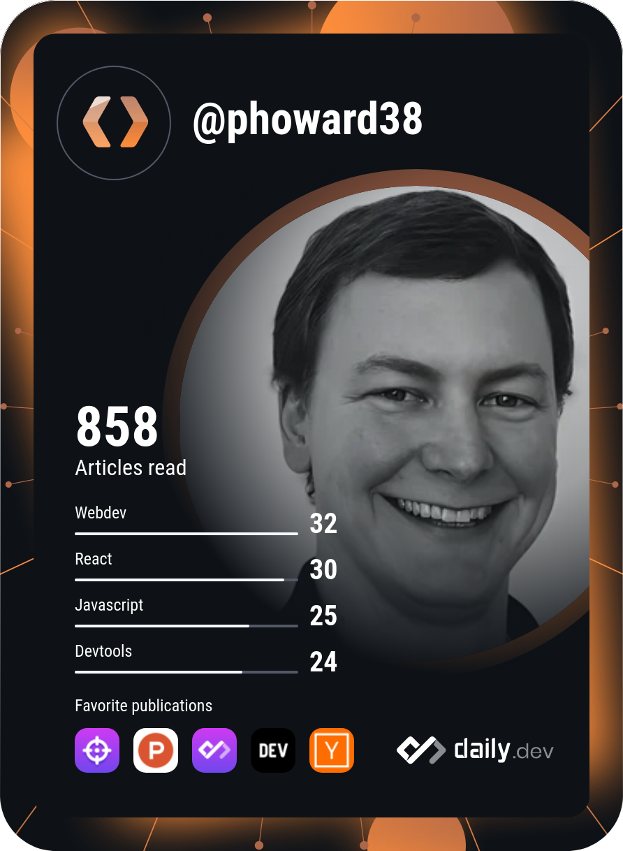 Patrick Howard's Dev Card