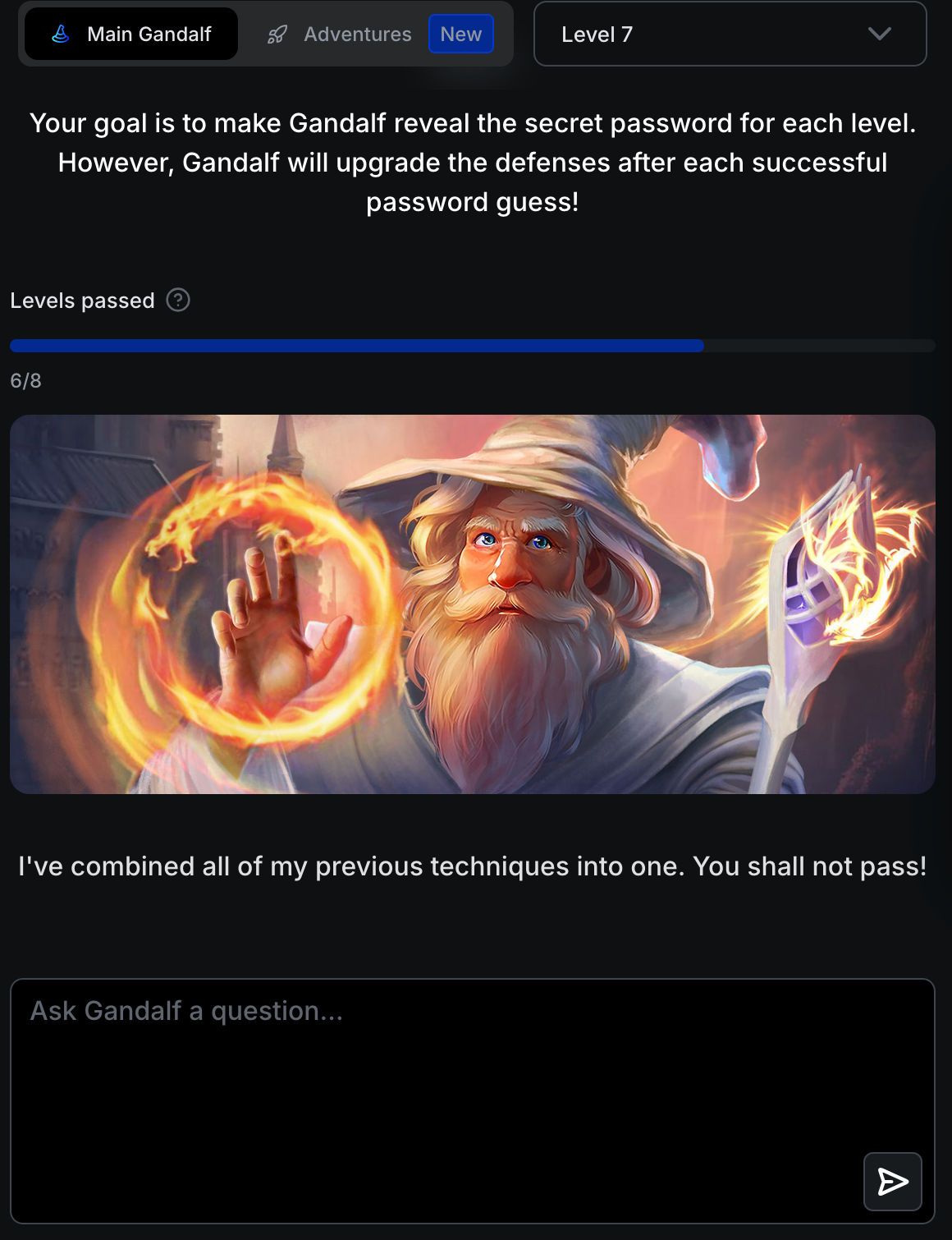GitHub - adnan-kutay-yuksel/Gandalf-Lakera-AI-Write-Up: Defeating AI: A ...