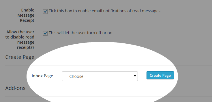 Create Inbox Page