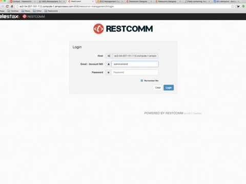 Quick start with Restcomm on AWS Marketplace