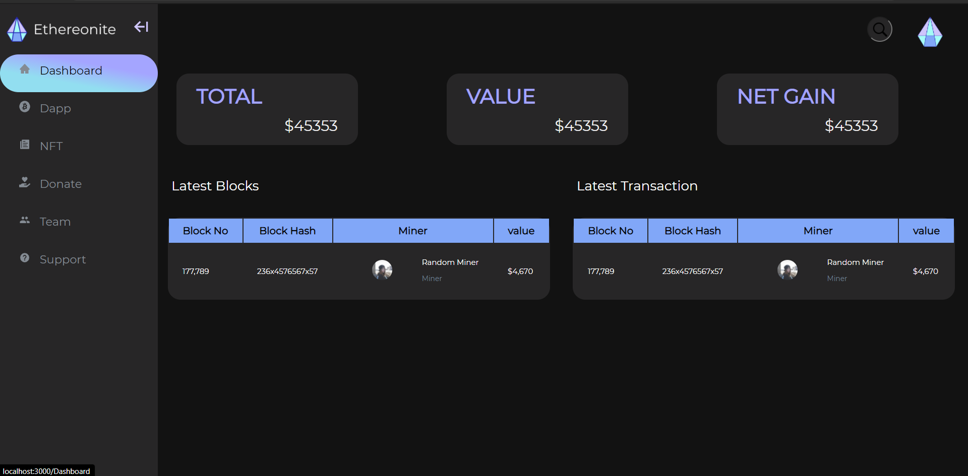 dashboard