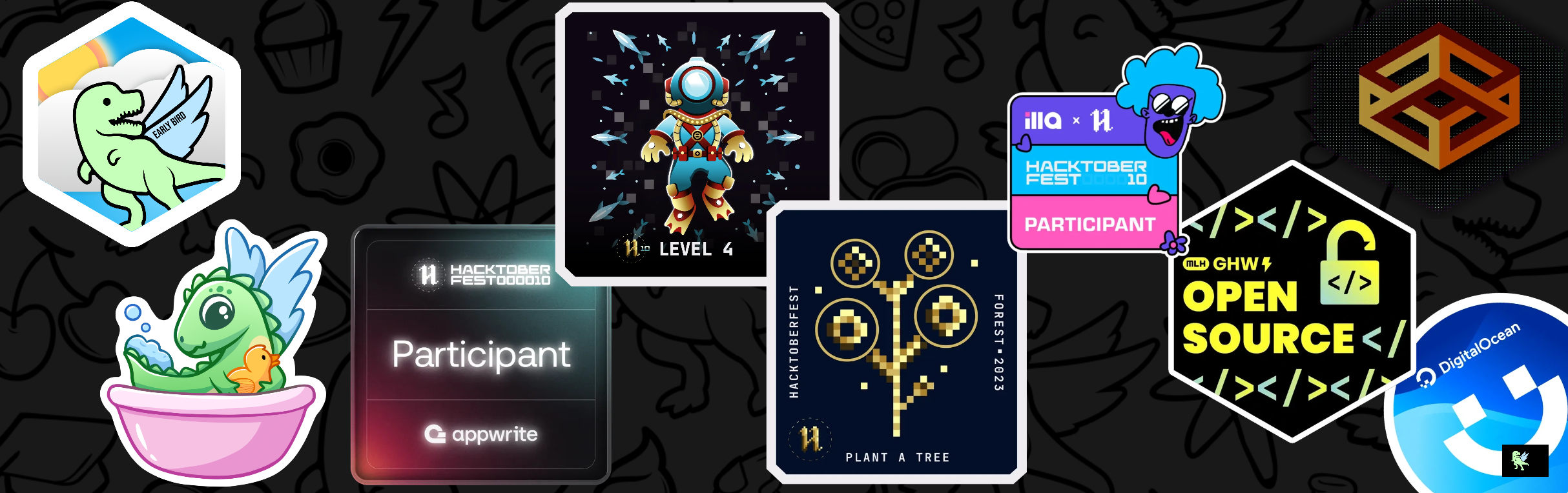 An image of @alexeymarinkevich's Holopin badges, which is a link to view their full Holopin profile