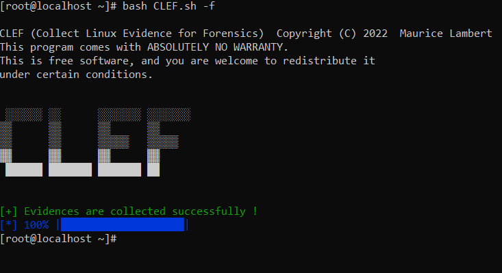 CLEF running on minimal RedHat-based system