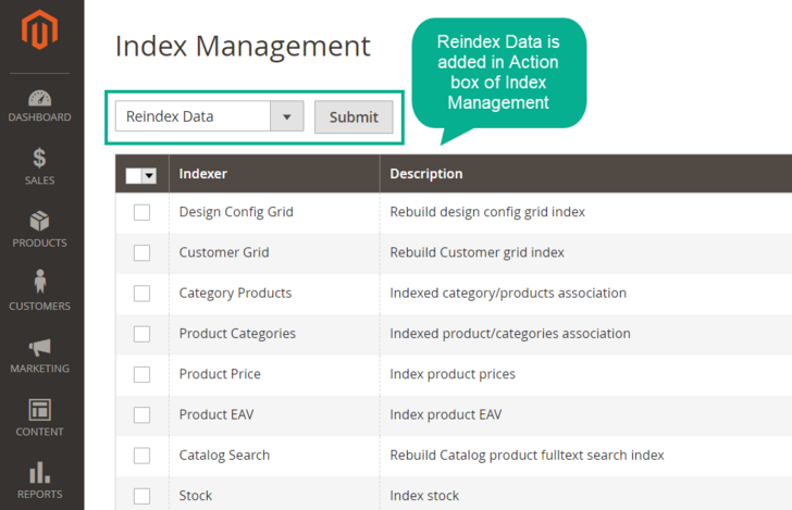 Magento 2 Reindex extension