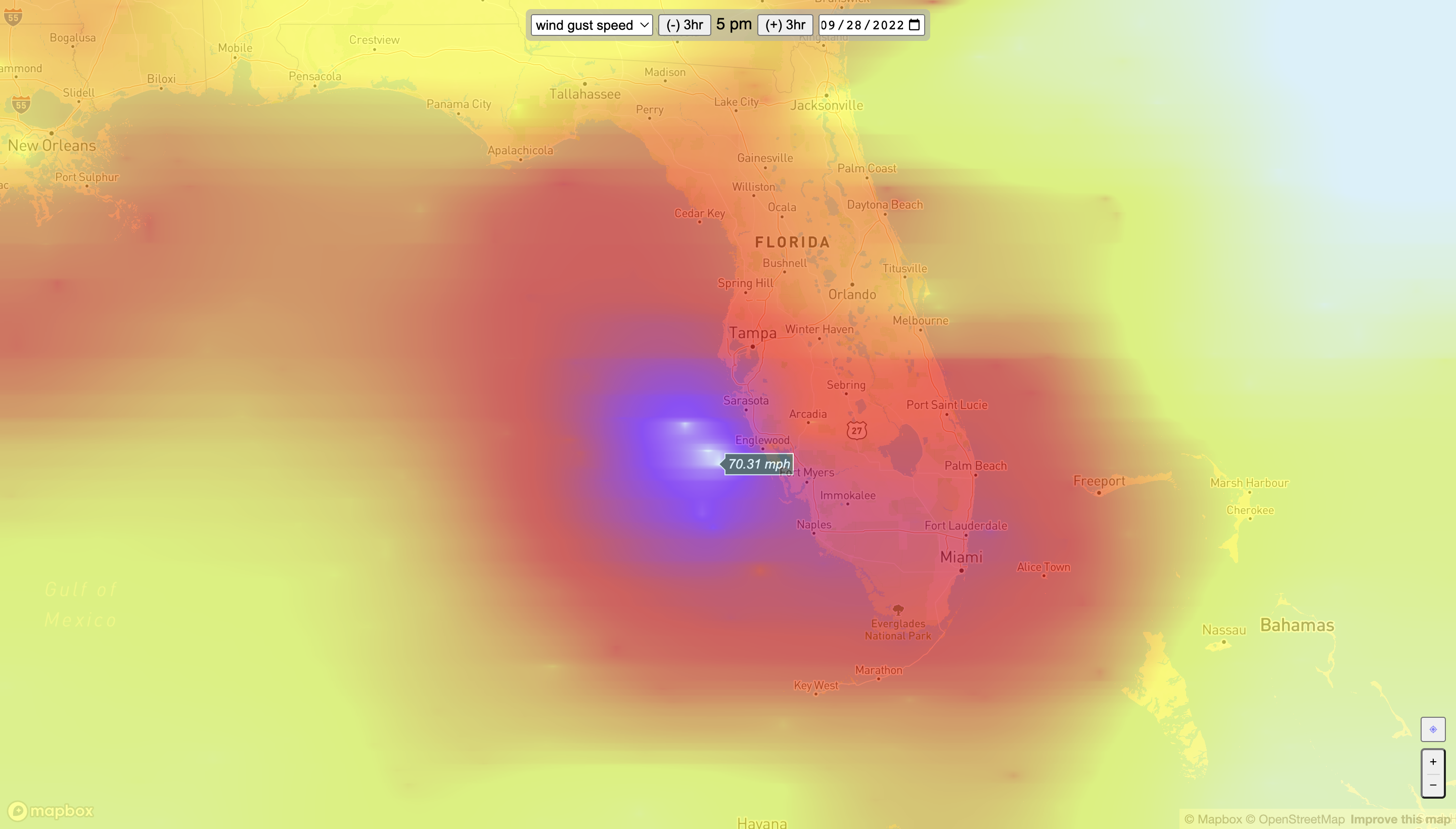 hurricane approaching fl