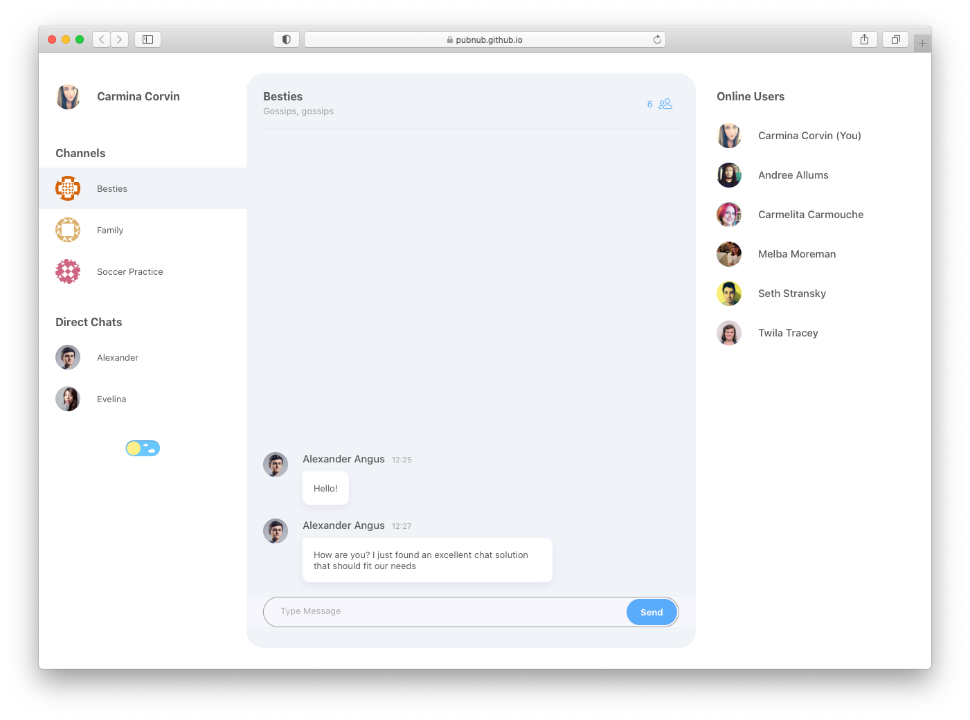 PubNub Chat Components