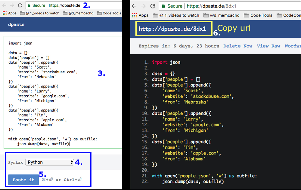 Pastebin Example