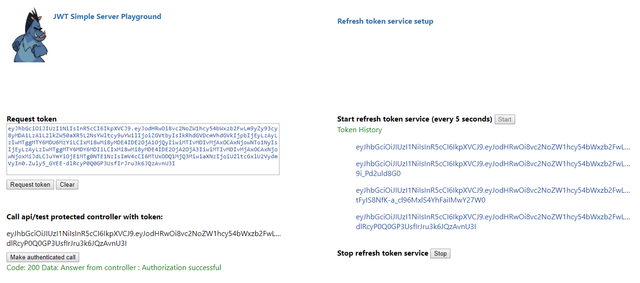 JWTSimpleServer playground