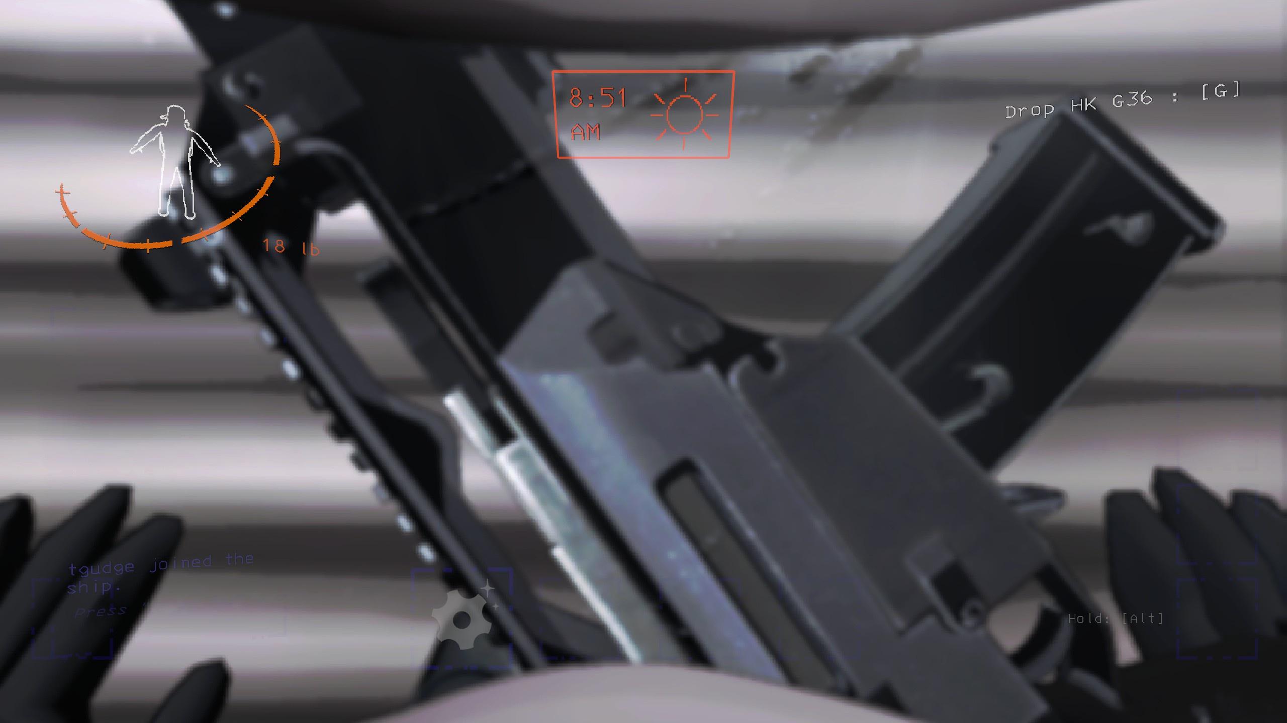 Tarkov HK G36 Scrap Mod Screnshot against wall