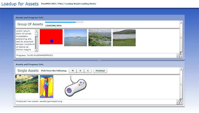 PureMVC AS3 Demo: Loadup for Assets