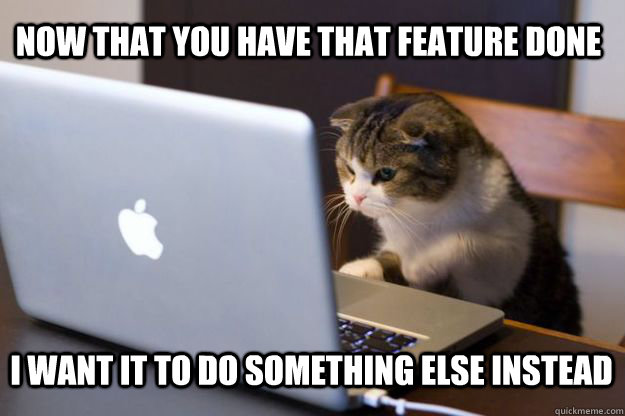 Cat wants another feature