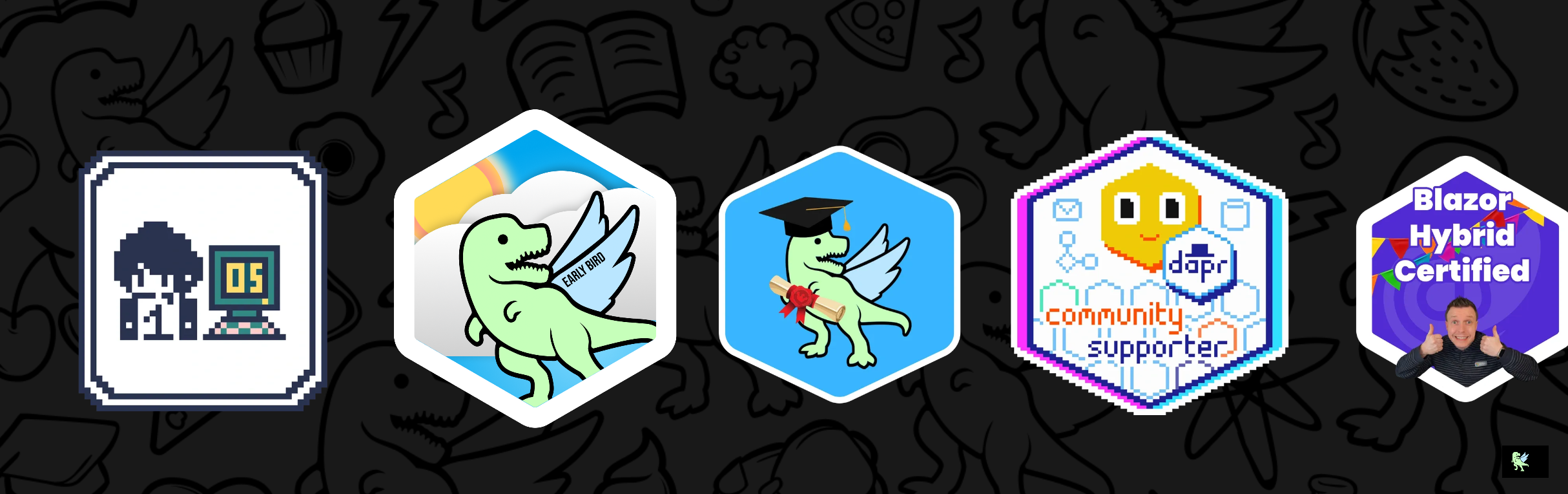 An image of @motoacidic's Holopin badges, which is a link to view their full Holopin profile