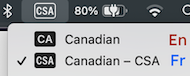 Apple Magic Keyboard fr-CA on MacOS - Canadian CSA vs CA