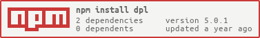 npm install dpl