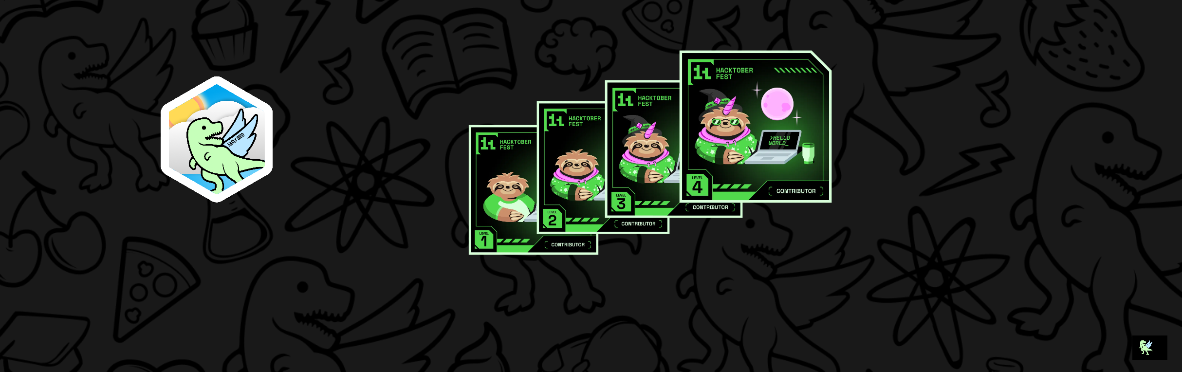 An image of @r3gardless's Holopin badges, which is a link to view their full Holopin profile