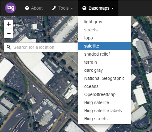 basemaps screenshot