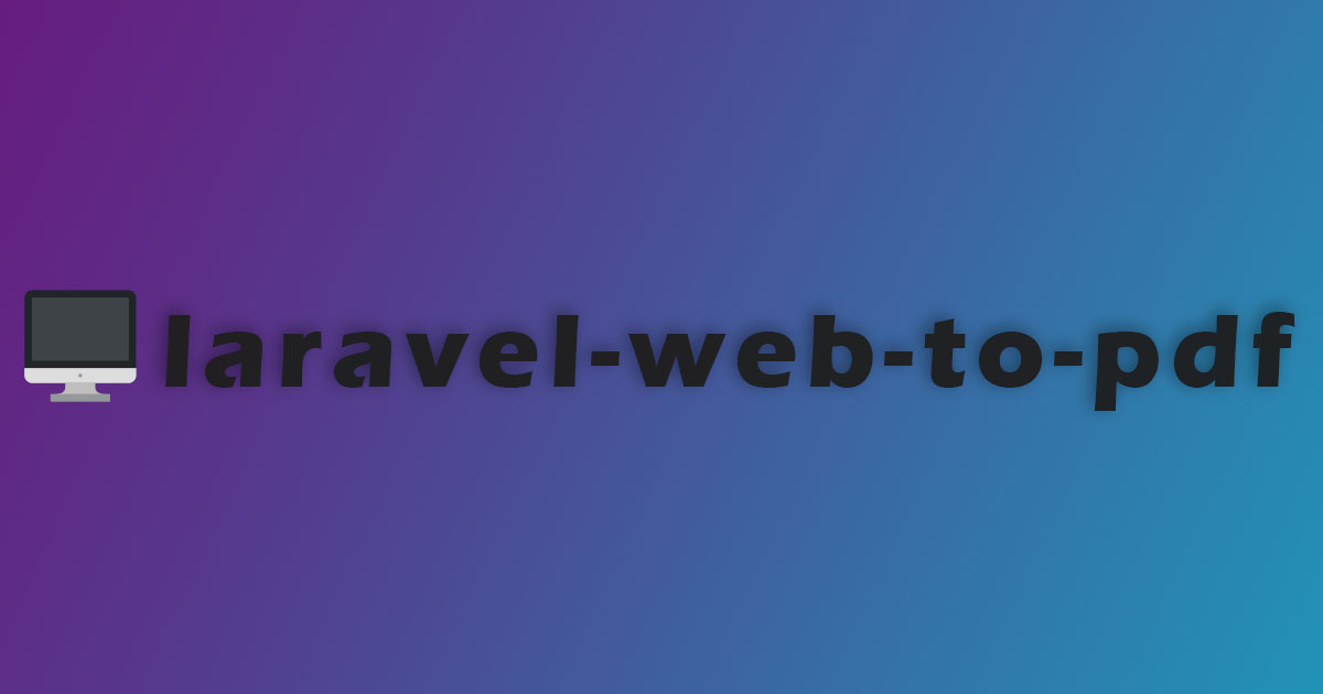 Social Card of laravel-web-to-pdf