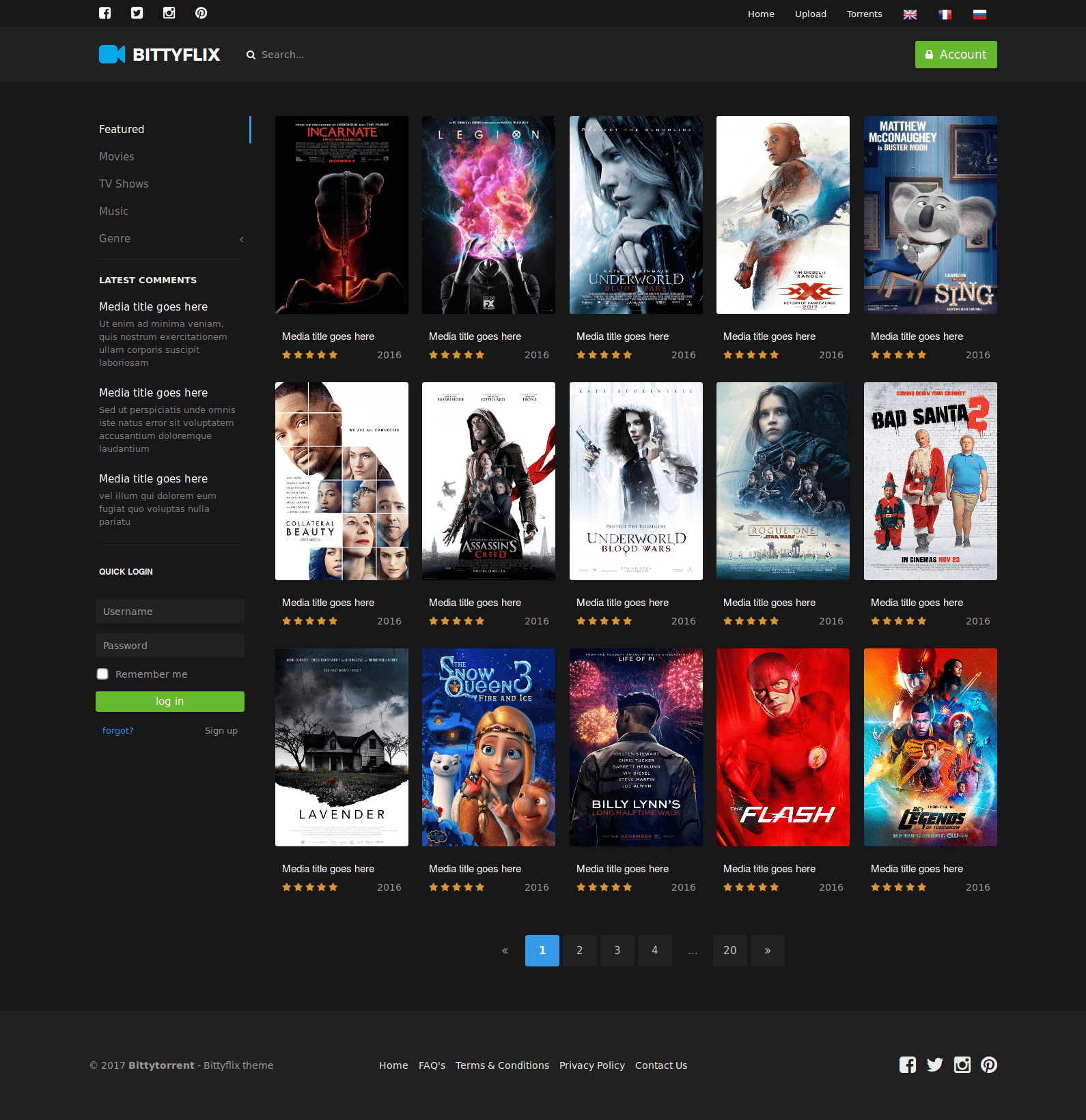 Bittyflix theme