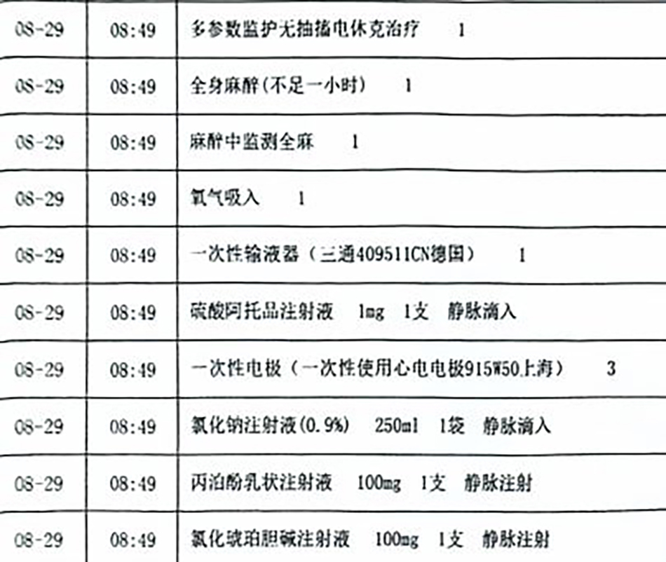 病历记载，2022年8月29日，灵儿第一次接受MECT治疗。