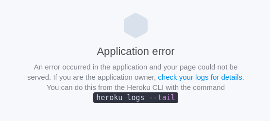 heroku server error