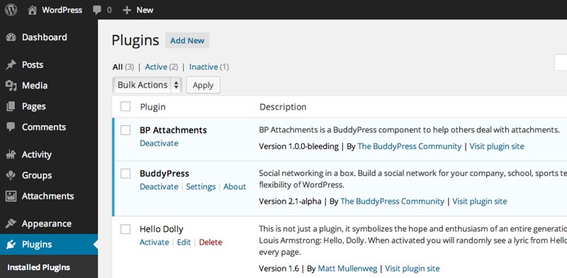 WordPress Admin Plugins