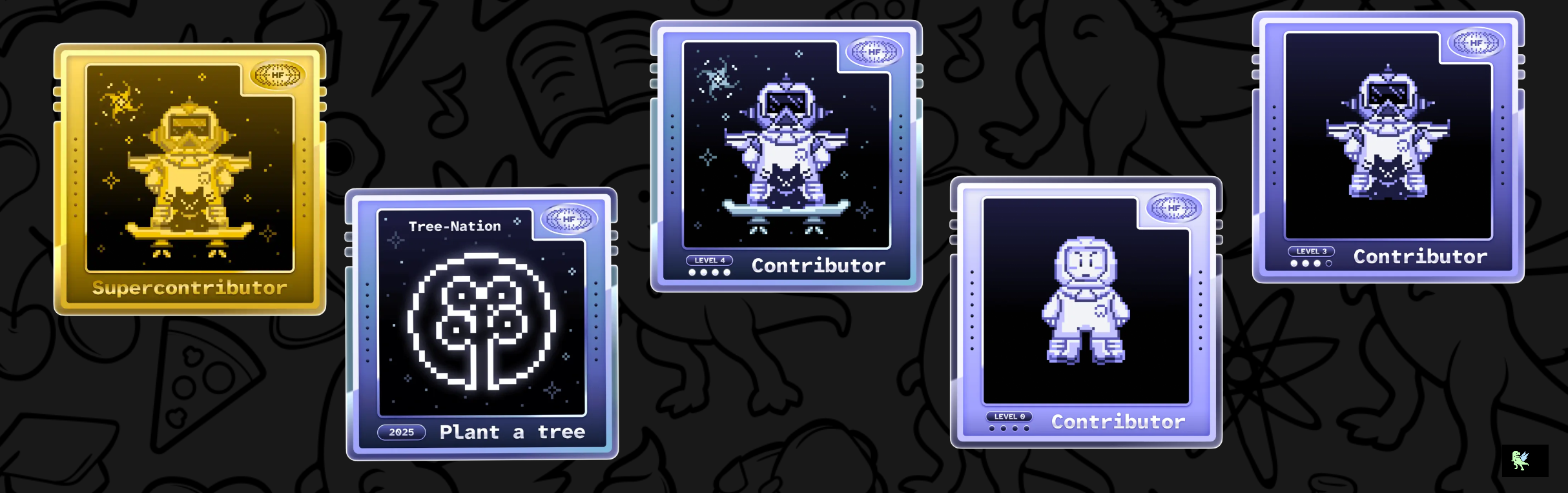 An image of @khushidigi's Holopin badges, which is a link to view their full Holopin profile