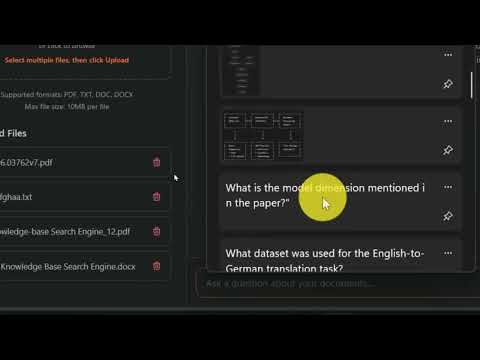 Knowledge Base Search Engine Demo