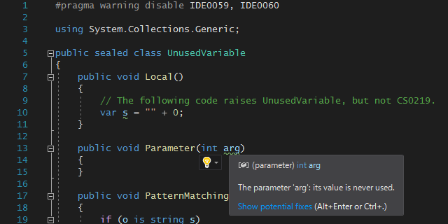 UnusedVariable