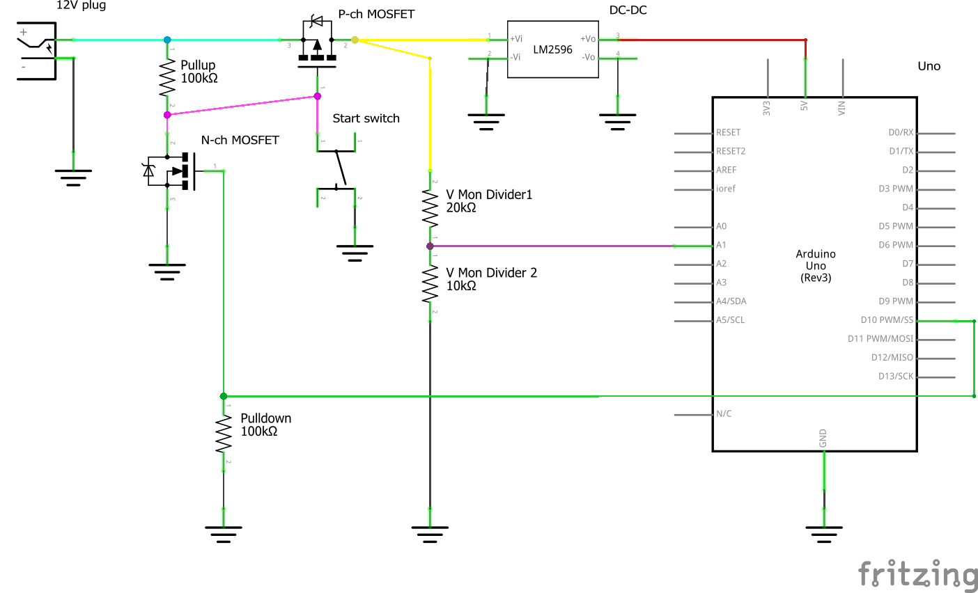 Discharge protection schematic