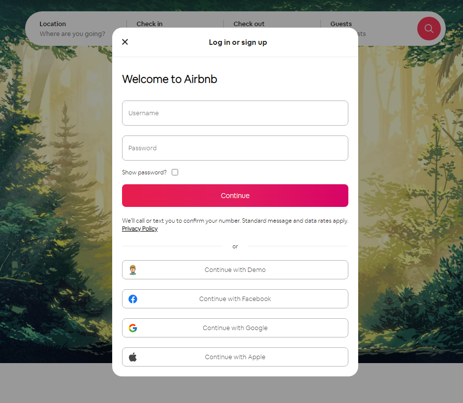 Signup Example Image