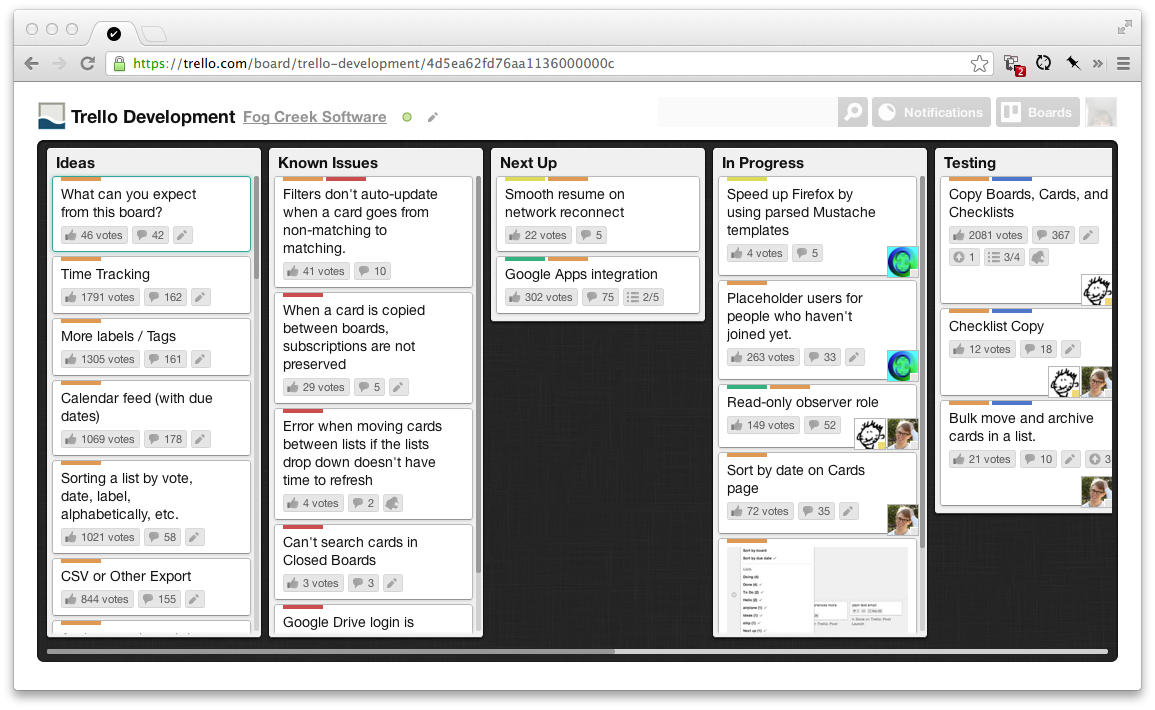 Trello After High Contrast