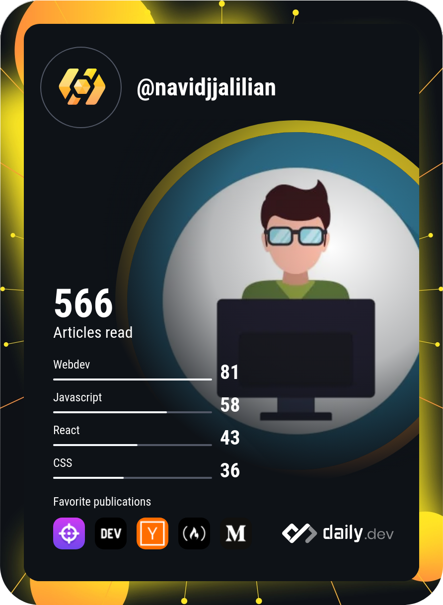 Navid Jalilian's Dev Card