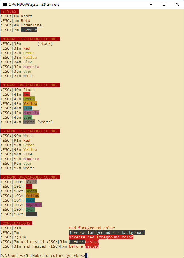 Command Prompt Soft Light Gruvbox