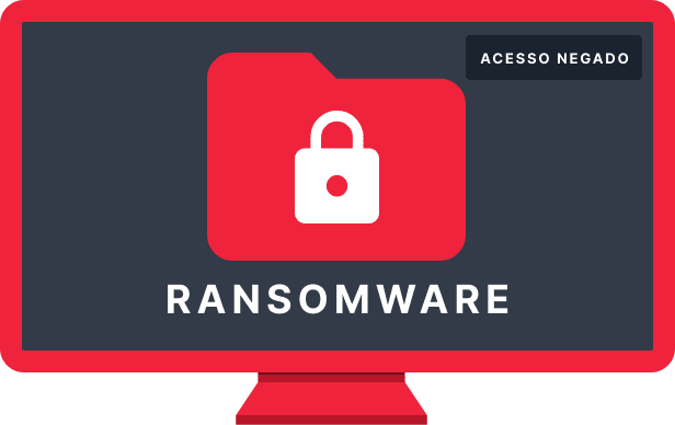 Ilustração que representa o Ransomware