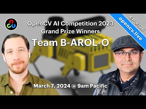 OpenCV AI Competition 2023 Grand Prize Winners - OpenCV Live 126