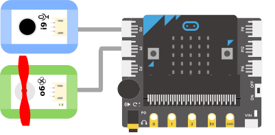 声控风扇-microbit